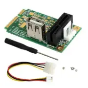 Mini PCIe To PCI express 1x slot adapter riser card PCI-e test tool Power Supply