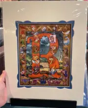 Disney Parks Robin Hood Characters Deluxe Print By Kenny Yamada New