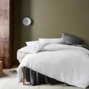Accessorize Soho Waffle White Quilt Cover Set Queen