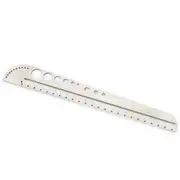 Clear Scale Angle Meter Stainless Steel Metal Straight Ruler Tool Precision Round Protractor Sided Measuring Tool
