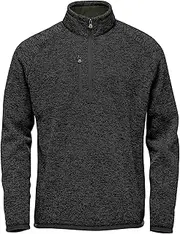 [Stormtech] Mens Avalante Heather Quarter Zip Fleece Top (UK Size: XXL) (Black)