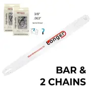 36" Inch LONGER CHAINSAW BAR for STIHL 3/8 063 & 2 x CHAINS - PRO SPROCKET NOSE
