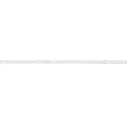 Silver 24.5cm Figaro 1+1 Anklet