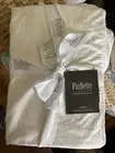PIUBELLE Luxury Cotton Percale KING Sheets NWT Crochet SHABBY CHIC Farmhouse
