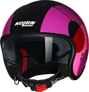 Nolan N21 Bicromo 346, open face helmet , color: Black/Purple/Pink/Dark Red , size: XL