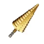Titanium Step Drill Bit High Speed Steel 13 Steps Hex Shank 6-35MM