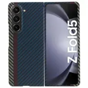 Aramid Fiber Folding Tri-color Carbon Fiber Texture Phone Case For Samsung Galaxy Z Fold5 5g