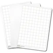 30PK Quartet Flex A4 Gloss Frameless Whiteboard Grid/Plain Double-Sided Board