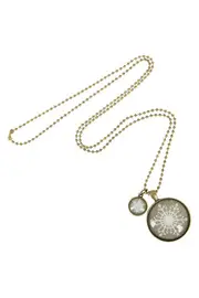 Snowflake Pendant W Snowflake Mini Charm--NES-PSNOW