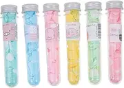BCOATH Portable Travelling Soap Flakes Outdoor Hand Washing Soap Flakes 6 Tubes Gentle Skin