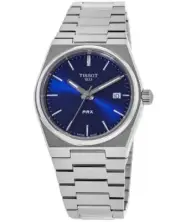 New Tissot PRX Quartz 35mm Blue Dial Steel Women's Watch T137.210.11.041.00