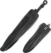 Mountain Bike Mud Guard Front and Rear Quick Release Mudflap for Easy Installation High Strength Lightweight and Durable Black