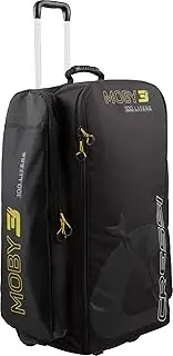 [CRESSI] Moby 3 Trolley Bag - Robust and Spacious Trolley Bag, Black/Yellow, 100 L, Adult Unisex