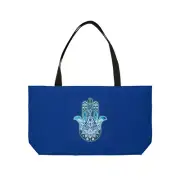 Hamsa - Chamsa - Lotus - Dark Blue Big Tote Bag