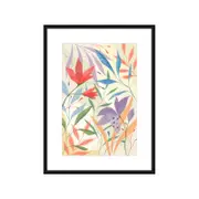 Florian Pastel Framed w/ Large Border 60x90cm Black