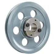 Cast Iron 8.25" Single Groove Pulley Belt A Section 4L and 1-1/8" Sheave Bushing