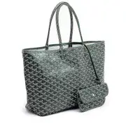 Women's Pu Leather Tote Bag Portable Large Capacity Shoulder Bag Waterproof Beach Pocket Green