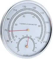 KONTONTY Indoor Sauna Thermometer Large Screen Temp Humidity Meter for Sauna Accessory
