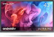 ENGLAON 43-Inch 4K Outdoor Smart TV, IP65 Waterproof, 1500 Nit Brightness, Android 11