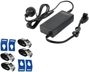 Kings AC to 12V Fridge Adaptor + Fridge Tie Down Straps - (4 Pack)
