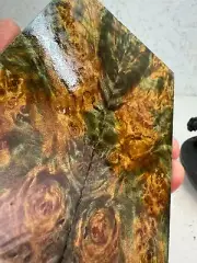 Stabilized Maple Burl Knife Scales | SMB 939