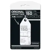 Boyle Aviationtag Cessna 150 Keychain 14.5cm Tag Aircraft Skin Keyring White
