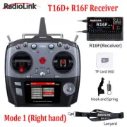 RadioLink T16D 16 Channels RC Transmitter 2.4GHz with R16F Receiver Right Hand