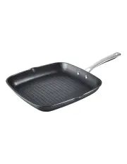 [The Cooks Collective] One Hard Anodised Grill Pan 28cm in Black