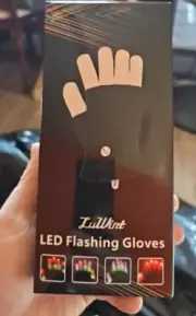 Luwint Children LED Finger Light Up Gloves - Glow Flashing Cool Fun Toys - kids