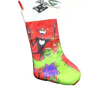 NWT Rare Disney Oogie Boogie & Jack Skellington Christmas Stocking 19"