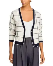 French Connection Check Cardigan