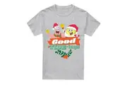 SpongeBob SquarePants Mens Good Tide-ings Patrick Star Santa Claus Christmas T-Shirt (Sport Heather) - UTTV6342