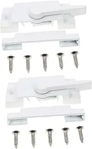 jojofuny 2Sets Sturdy Sliding Window Security Locks Theft Window Sash Locks for Home Use Easy Installation Zinc Alloy Locking Mechanism Durable and Practical Design Finish