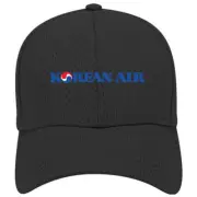 Korean Air 2010's Logo Adjustable Black Blue Red Mesh Golf Baseball Cap Hat New