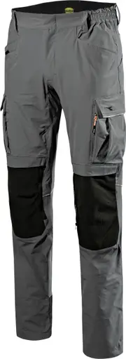Diadora Utility Tech Performance, workwear pants , color: Grey/Black , size: XXL