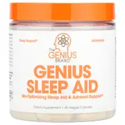 The Genius Brand, Genius Sleep Aid, 40 Veggie Capsules