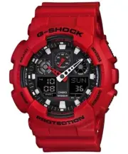 CASIO G-SHOCK WATCH MENS RED GA-100B-4ADR GA100 GA-100B 2-YEARS WARRANTY