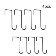 4× Fence Hooks Heavy Duty Over Door Hooks Steel Plant Hanger Hang Brackets