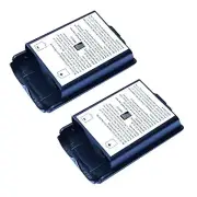 2X Black Battery Cover For Microsoft Wireless Controller For Xbox 360 Xbox 360