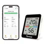 Humidity Meter T1, Indoor Thermometer for Room Temperature, Bluetooth Hygrome...