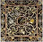 Square Marble Dining Table Top Unique Design Inlay Work Center Table for Office