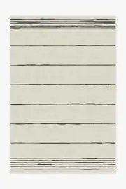 185' x 275' | Machine Washable Runner Rug | Kid & Pet Friendly | Indoor Rug | Clea Ivory & Black Flatwoven Rug by The Home Edit | Ruggable