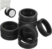 [MOBUTOFU] Luggage Suitcase Wheel Covers Set 8 Silicone Wheel Protectors Easy Fit Clean
