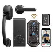 ARPHA Smart Camera Door Lock WiFi APP Doorbell Fingerprint Deadbolt+Handles