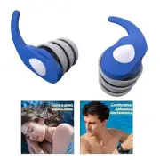 1 Pair Ear Plugs Soft Silicone Noise Reducing Reusable Earplugs For Sleeping