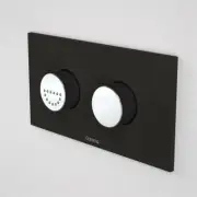 Caroma Invisi Series II® Round Dual Flush Plate & Raised Care Buttons (Plastic)