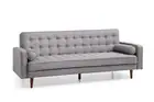 NNEDSZ Bed 3 Seater Button Tufted Lounge Set for Living Room Couch in Fabric Gre