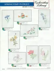 Husqvarna Viking Embroidery Library Springtime Florals for Designer I Machines