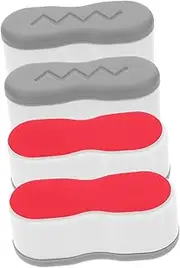 4Pcs Grey Toilet Seat Bumper Kit Strong Adhesive Noise Reducing Pads for Comfortable Bathroom Experience for Home Public Restrooms Stylish Accessory