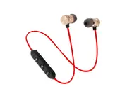 XT6 Magnetic Bluetooth-compatible HiFi Stereo In-Ear Wireless Earphone Sports Headphone - Red